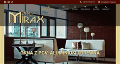 Desktop Screenshot of okna-mirax.eu